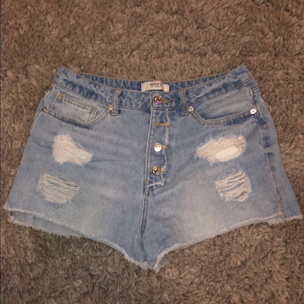 Forever 21 blue jean shorts